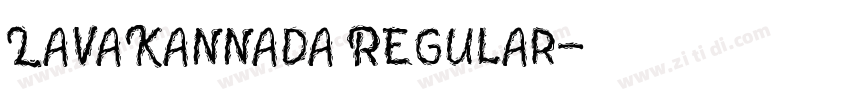 LavaKannada Regular字体转换